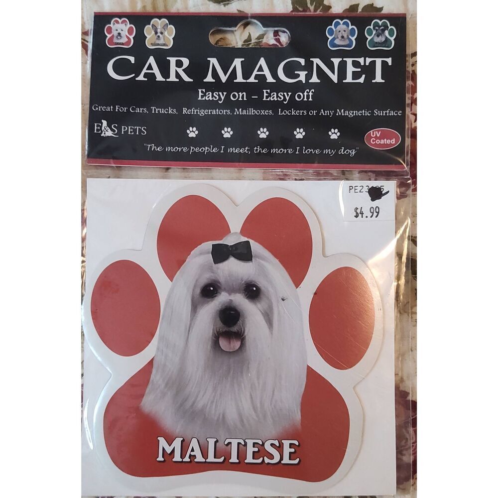 Mastese Car Magnet paw print Magnet Car Truck Fridge